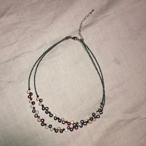 Lia Sophia Tahitian mother of Pearl necklace